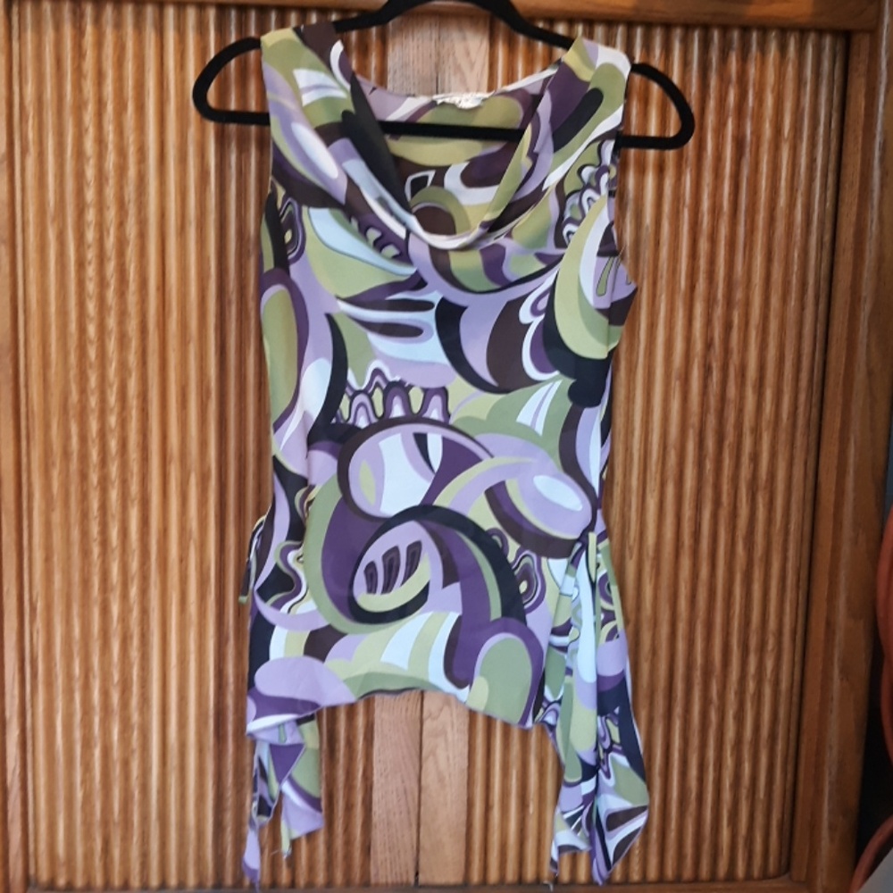 A. Byer  60's Print Inspired Sleeveless
